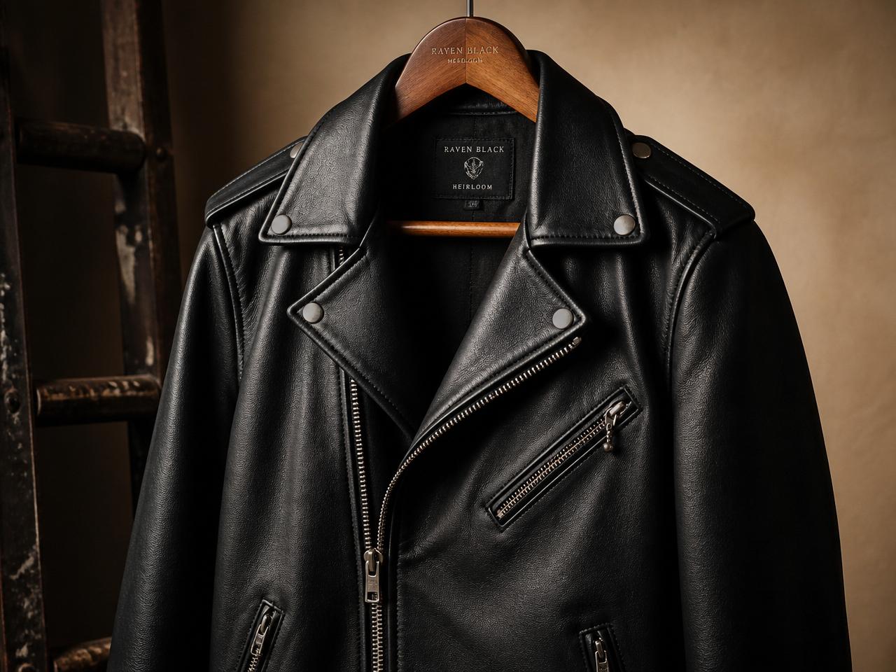 Premium leather garment jacket